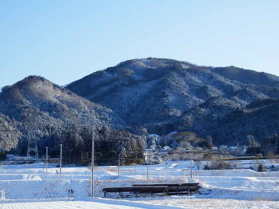 雪景色の往生山